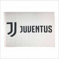 Bandiera Ufficiale Juventus 100x150 cm logo nuovo bianca